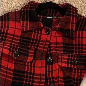 Size M SHEIN red and black flannel nice thickness